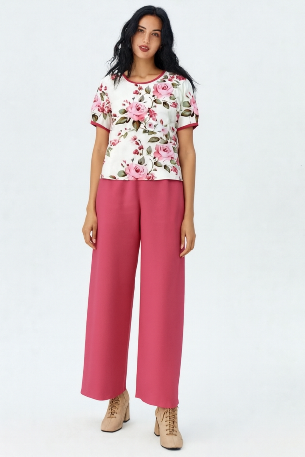 Pantalon y Blusa Media Manga P91