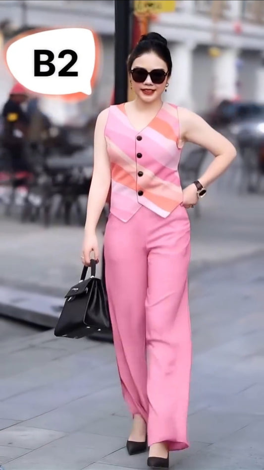 Pantalon y Blusa Sin Mangas MH11