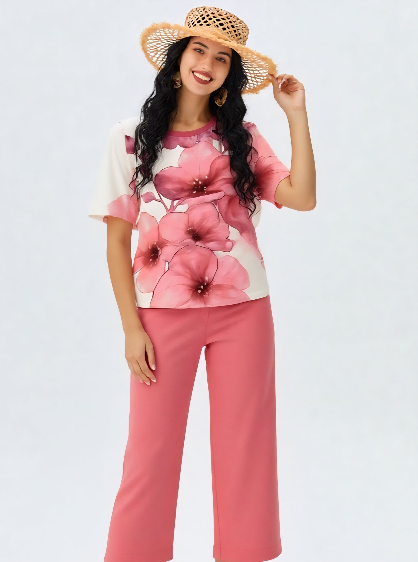 Pantalon y Blusa Media Manga P85