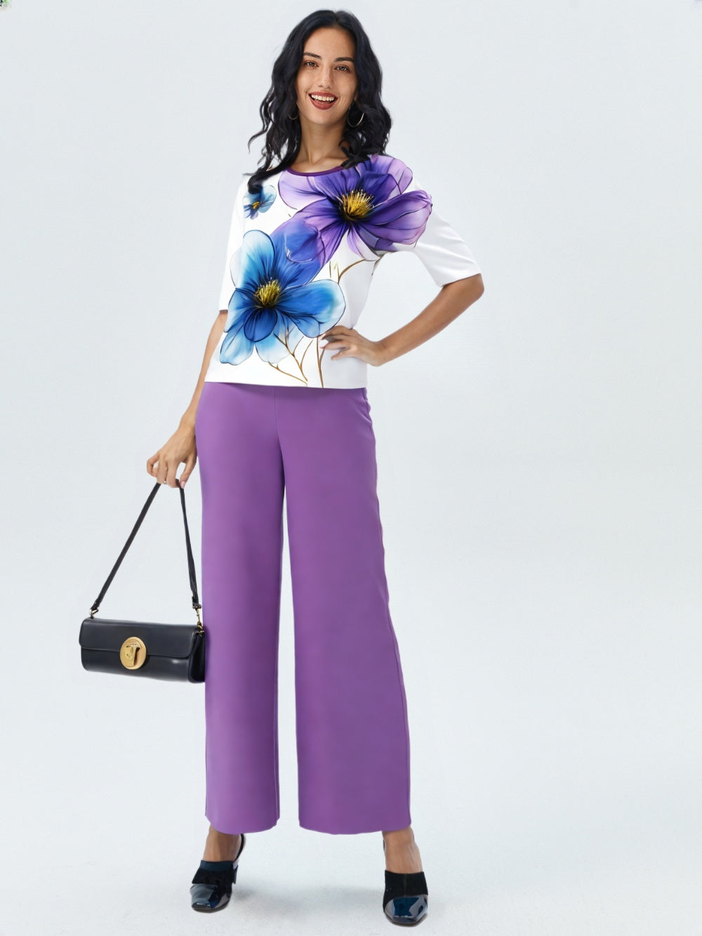 Pantalon y Blusa Media Manga P82