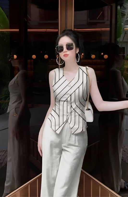 Pantalon y Blusa Sin Mangas MH15