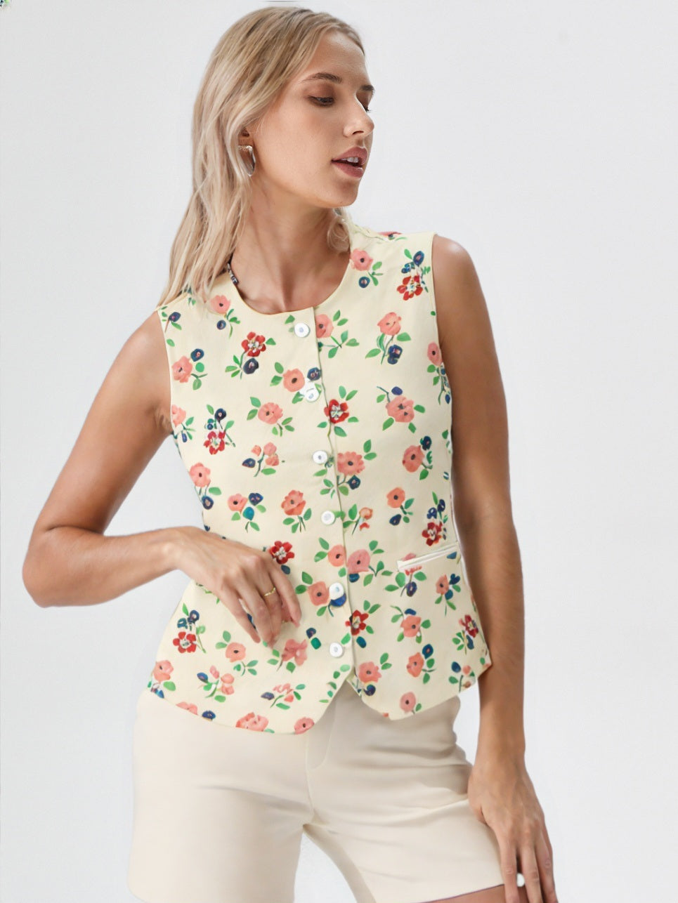 Short y Blusa Sin Mangas SM22