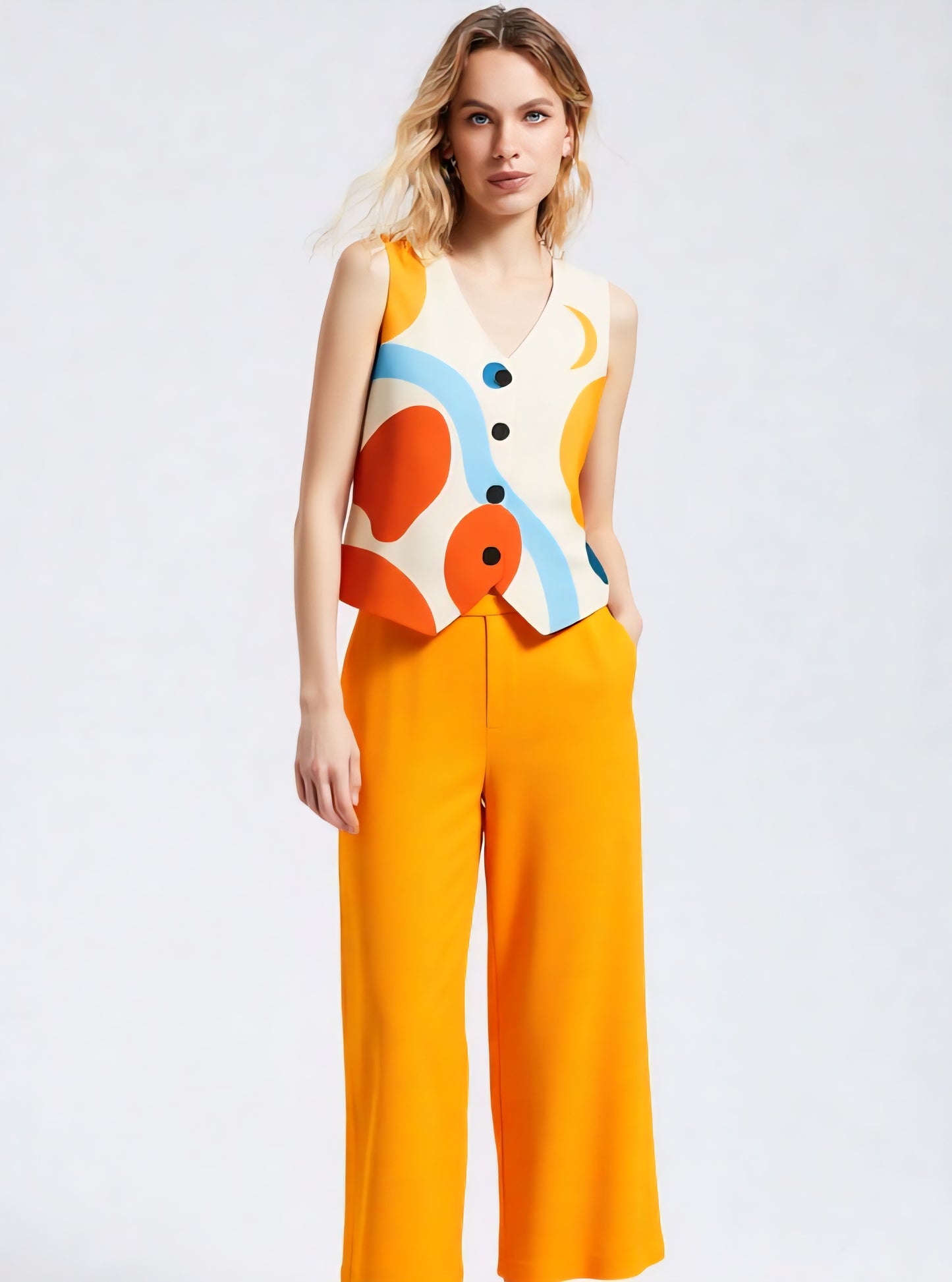 Pantalon y Blusa Sin Mangas MH9