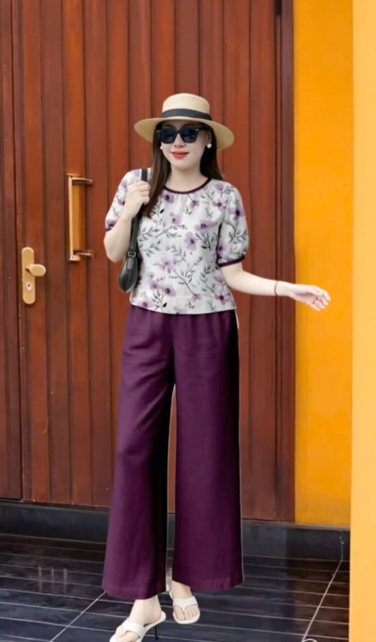 Pantalon y Blusa Media Manga P93