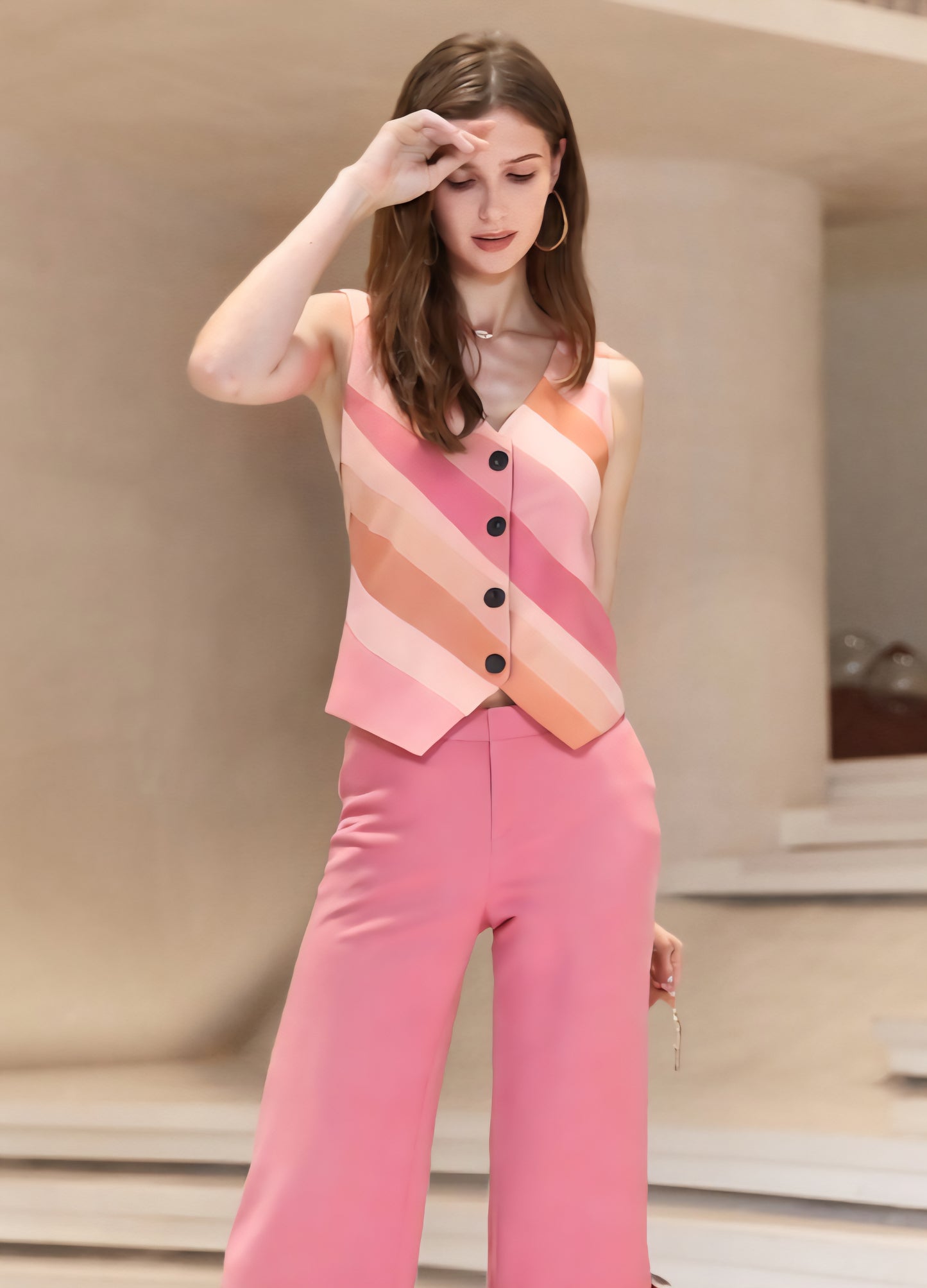 Pantalon y Blusa Sin Mangas MH11