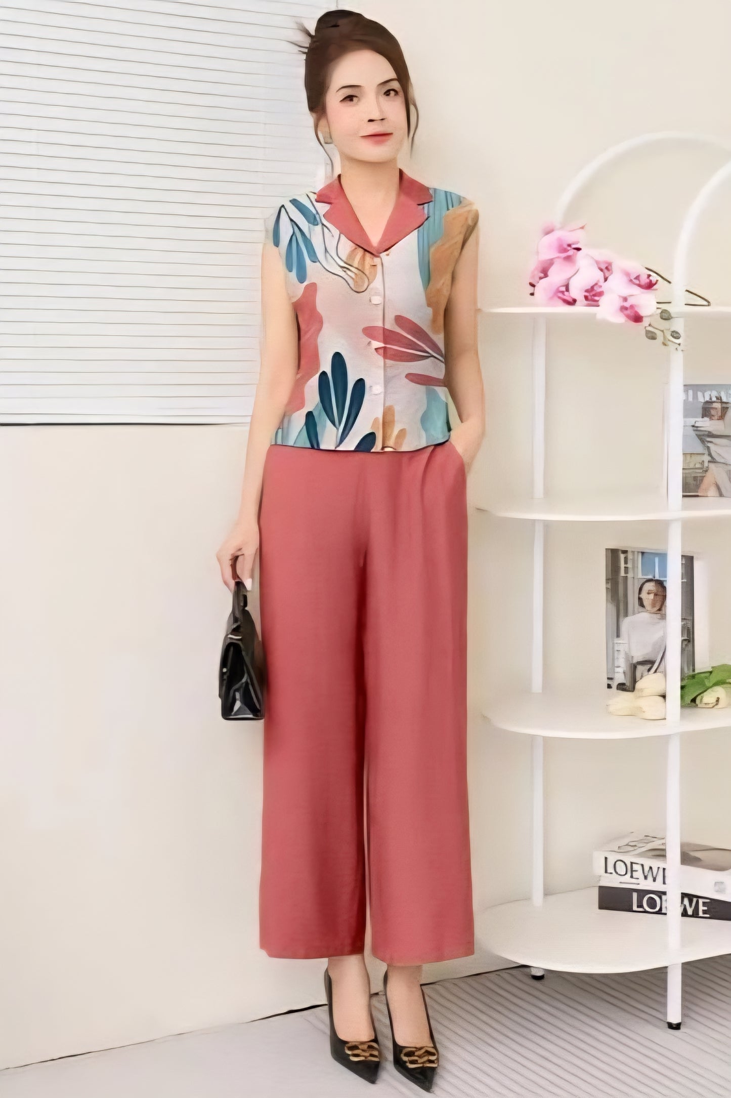 Pantalon y Blusa Sin Mangas MH14