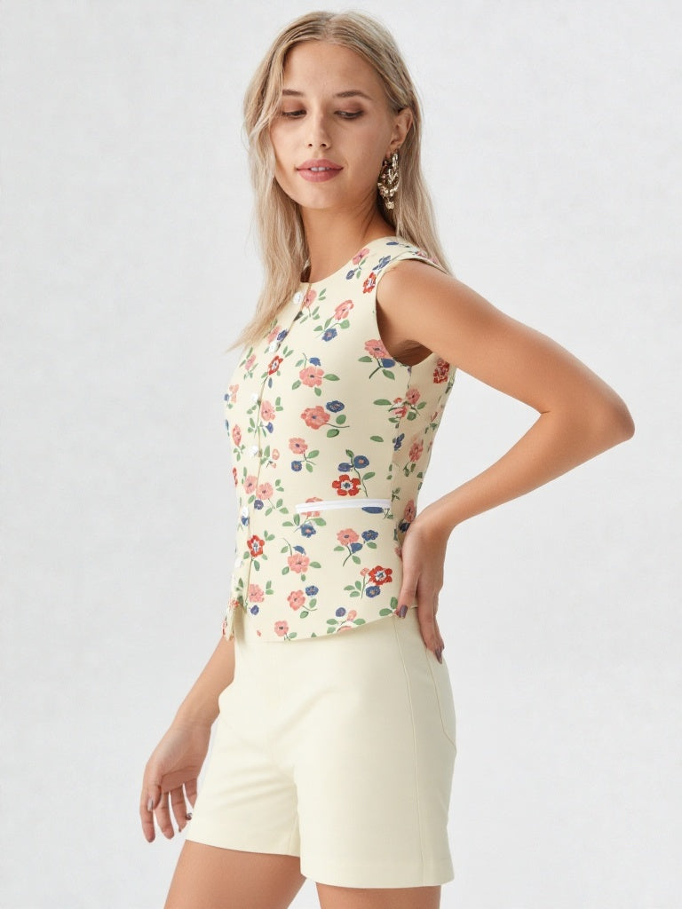 Short y Blusa Sin Mangas SM22